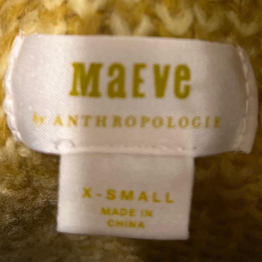 Maeve by Anthropologie yellow sweater XS - Picture 2 of 2
